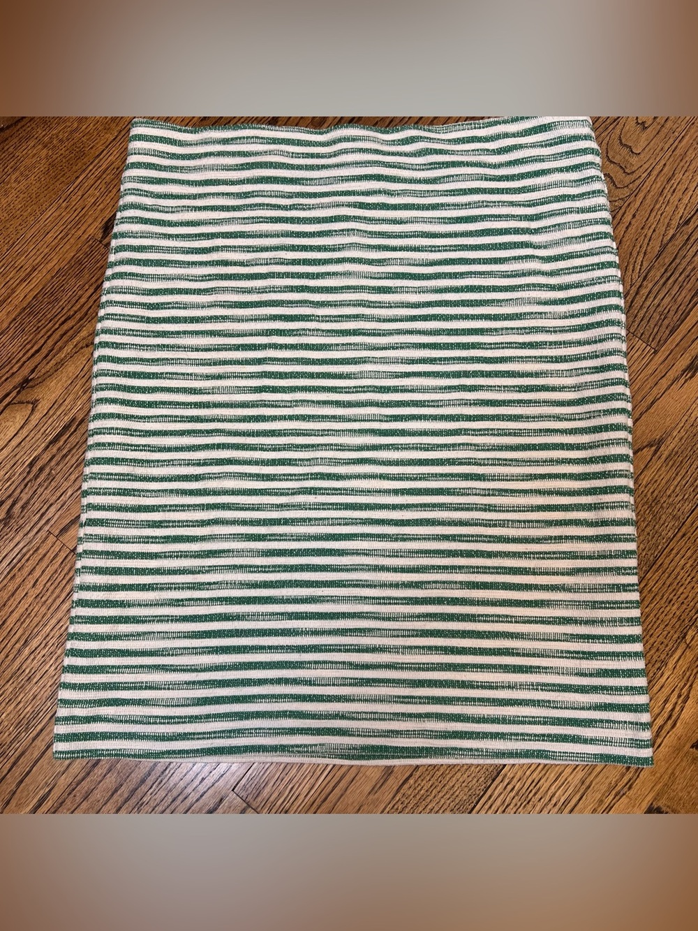 NWT Ann Taylor Midi Skirt Size 16 Green White Stripe Stretch Work Career Preppy